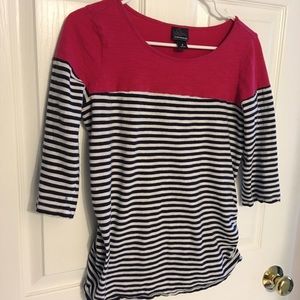 Striped maternity top